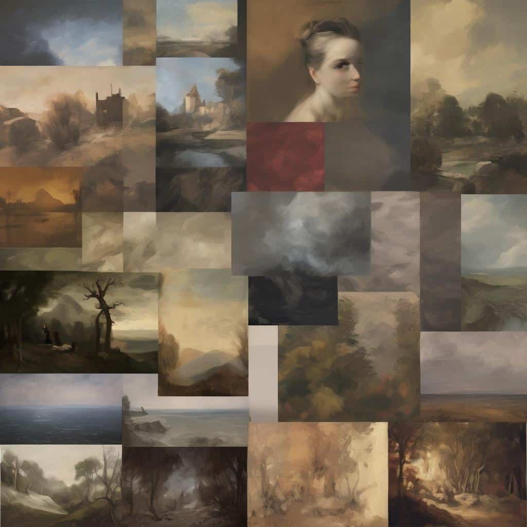 Ζωγραφική τέχνη και εσωτερική έκφραση μέσω υλικών και πινάκων.